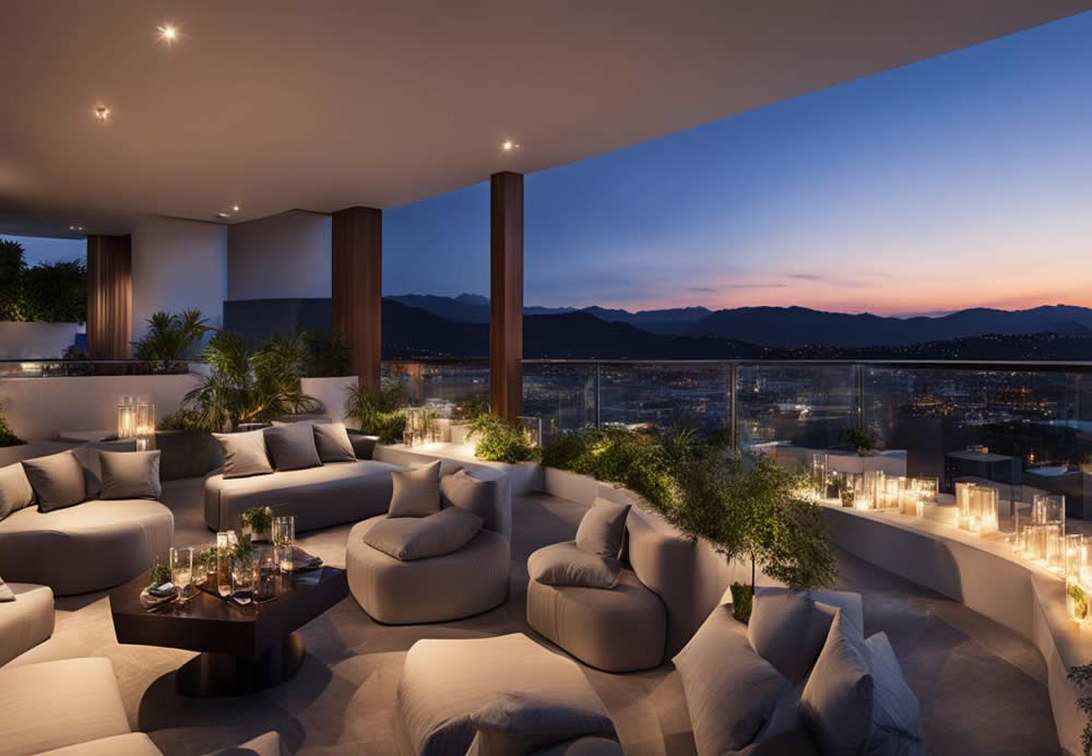 Private Rooftop Lounge at Ambiente Hotel