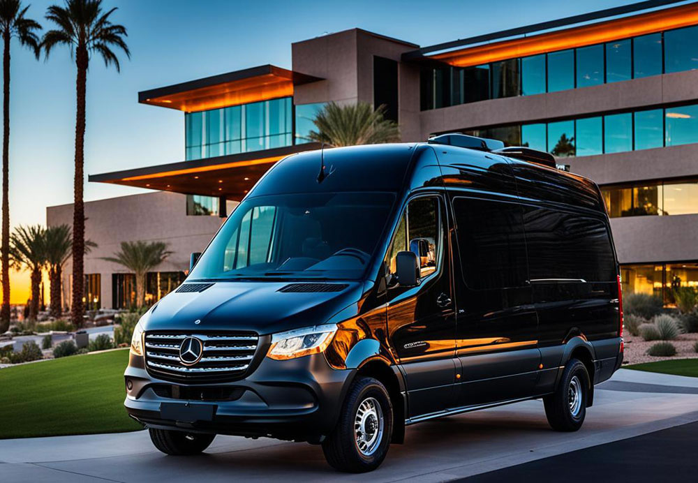 mercedes sprinter van for executive transportation in Arizona