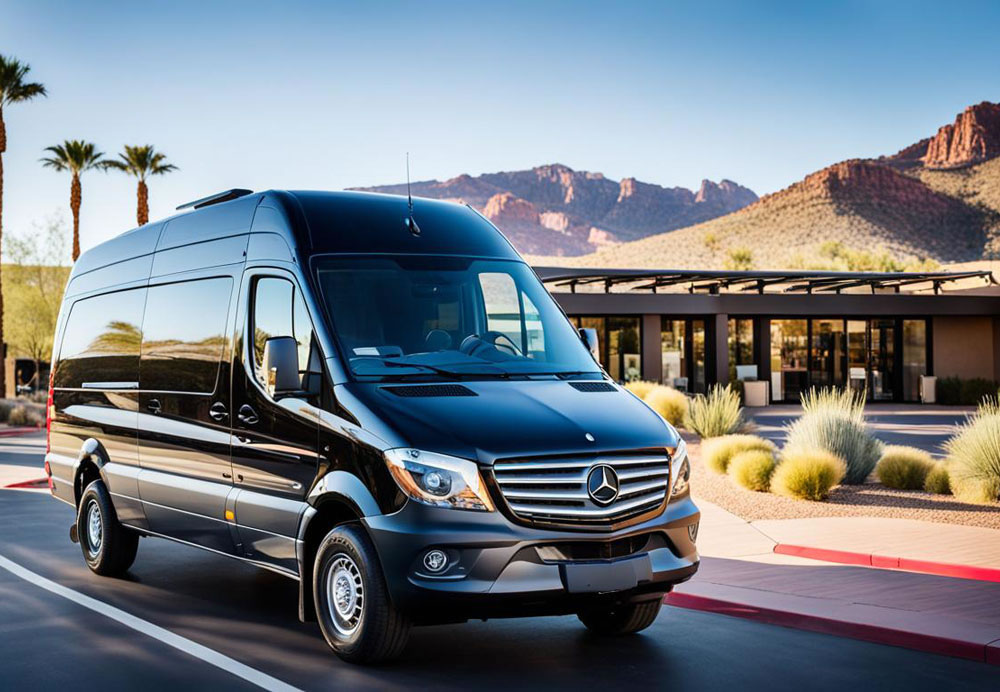 Elevated Hotel Transportation with Mercedes Sprinter Van