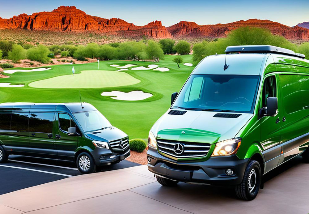 Mercedes Sprinter Van for Arizona Golf Transportation