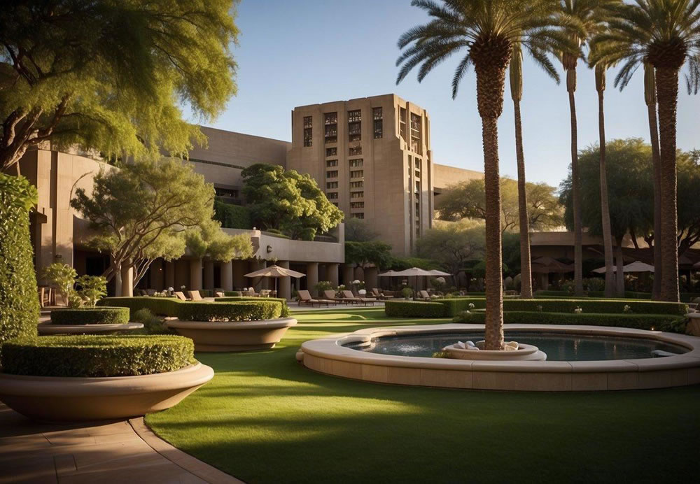 The Arizona Biltmore, a Waldorf Astoria Resort, boasts lush gardens, iconic architecture, and luxurious amenities, making it one of the top luxury resort hotels in Phoenix for 2024