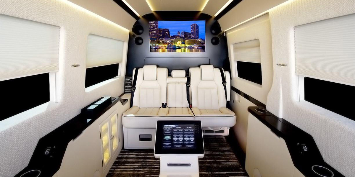 5 Passenger Mercedes Benz JetVan Limo Bus